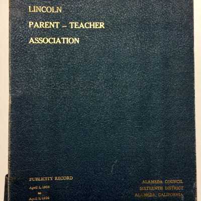 Scrapbook Lincoln School Partent-Teachers Association, 1935-1936