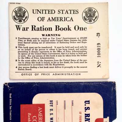 WWII ration book one of Helen Norton, 1942