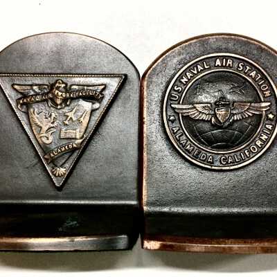 Bookends from the U.S. Naval Air Station, Alameda, prior 1997