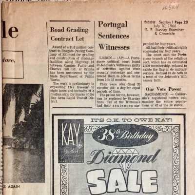 Clipping of article 'The Isle of Style', S.F. Examiner, 1966