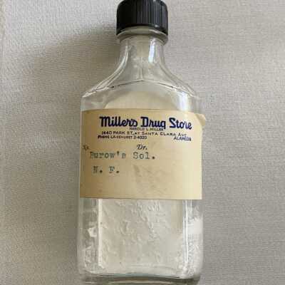 Medicine bottle issued by Miller's Drug Store, prior to 1970