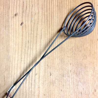 Galvanized metal egg separater of the Daniel Knox family, early 1900s