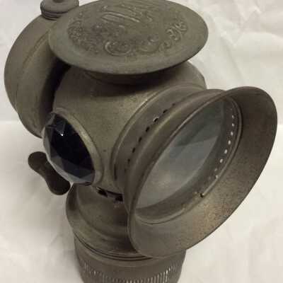Badger Brass Mfg. Co, lamp, used on a bicycle, c. 1900