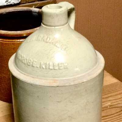 Jug of Wm Radams Microbe Killer, from a dump site on Atlantic before 1998