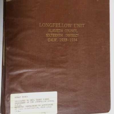 Longfellow School Scrap Book, 1933-1934