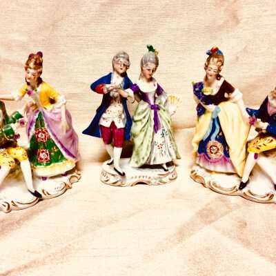 Figurines from the Stone residence on Caroline Street, c. 1930s