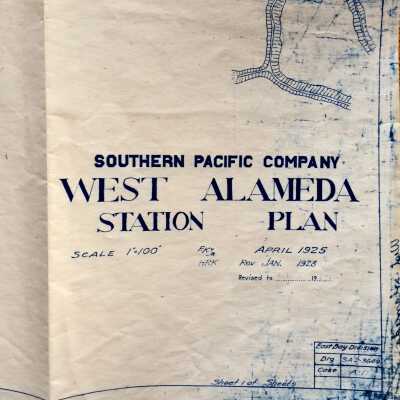 Southern Pacific Company West Alameda Station Plan, 1925