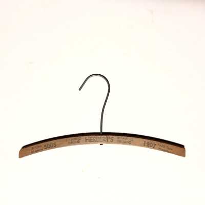 Child's size hanger of Herbert's Dry Cleaning, Pressing, and Repairing, prior 1970