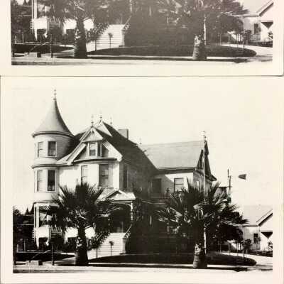 Greeting card with photo of 1723 Central Ave, c. 1895