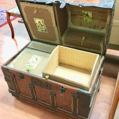 Trunk of Caroline Chipman, c. 1880s or 1890s