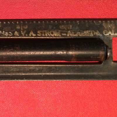 Reading guide for typist invented by Victor A. Strom, c. 1920