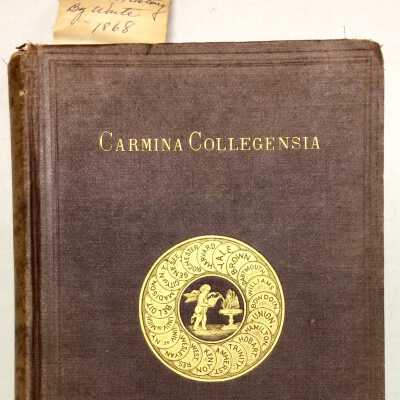 College song text book 'Carmina Collegensia' of Frank Otis, 1868