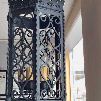 Hotel Alameda Grand Staircase Light Fixture, late 1920s