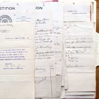 Board of Trustees Correspondence, Aug - Nov 1902