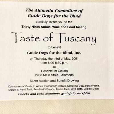Invitation event at Rosenblum cellars, 2001