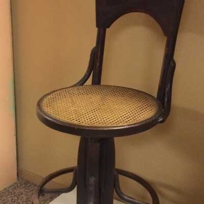 Revolving Cane Seat Telephone Operator's Chair, early 1900s