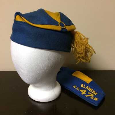 Blue and Yellow wool caps of the Native Sons of the Golden West, No. 47