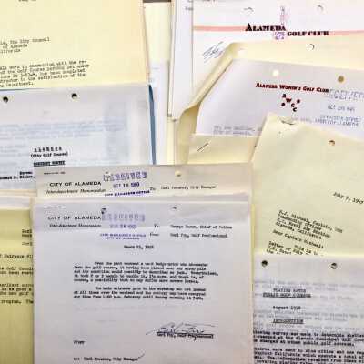 Documents relating to the Municipal Golf Course, 1940-1955