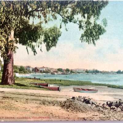 Postcard 'Low Tide at Bay Shore, Alameda', 1911