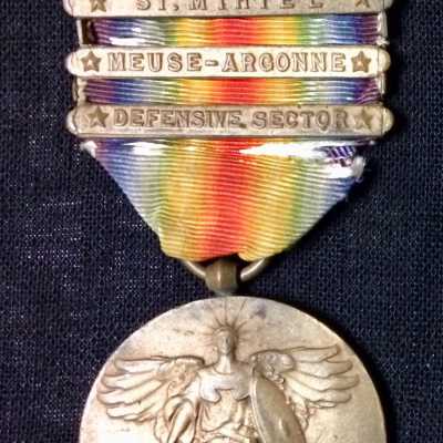 WWI medal awarded to Edward J. Kelly, 1917-1918