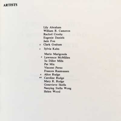 Index of poets and artists - artists