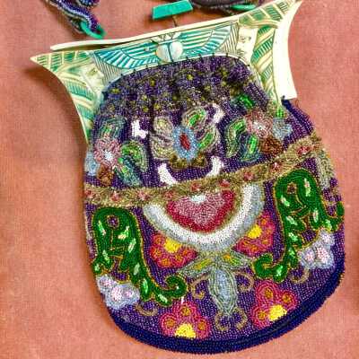Mrs. Clark's French Beaded Bag Purse, Ca. 1921