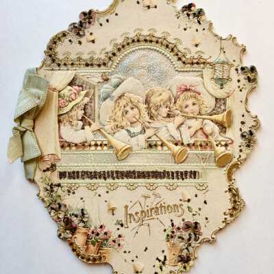 'Inspirations' Booklet Greeting Card of Charlotte Deas, late 1890s / early 1900s