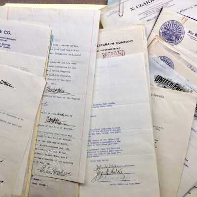 Folder with miscellaneous City documents (#2051-2100), 1913-1919