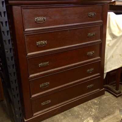 Chest of drawers from the McDonell Farm house, late 19th century