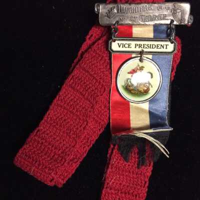 Vice-President Medal, Order Daugthers of St. George, Golden Poppy 249, 1922-1976