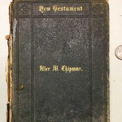 New Testament of Alice M. Chipman, 1881