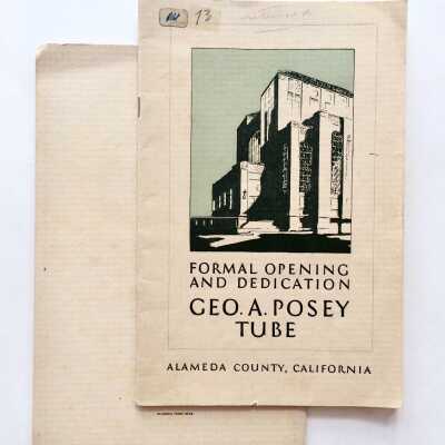 Souvenir booklet of opening and dedication ceremonies Posey Tube, 1928