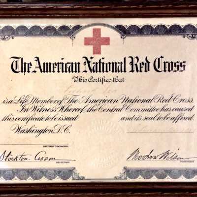 Life time American Red Cross Membership of Richard Lea, 1919
