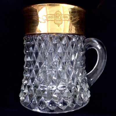 Alameda High School Class of 1931 Reunion Souvenir glass, 1981