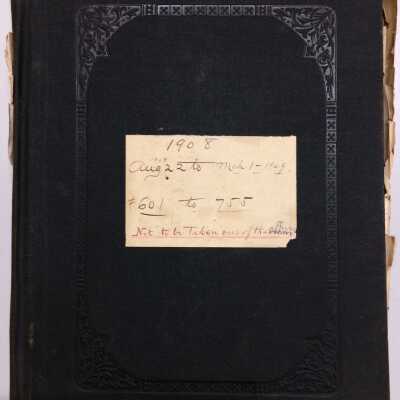 Boegle Transcript of Records, 1908-1909