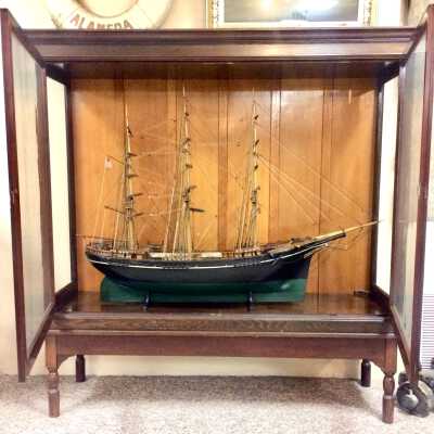 Model of a sailing vessel built by William Suennen, 1892