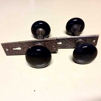 Door escutcheons and knobs from 2413 Buena Vista Ave (demolished), 1890