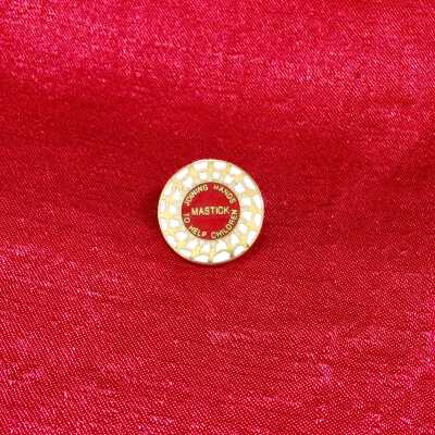 Mastick School staff pin, c. 1970s