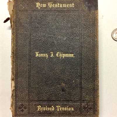 New Testament of Fanny Chipman, 1881