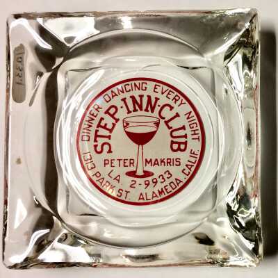 Advertising ashtray for the Step Inn Club, before 1965