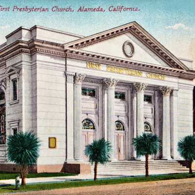 Photo Postcard exterior Presbyterian Church, c. 1910
