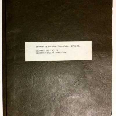 Annual Unit Community Service report, American Legion Auxiliary, Unit No. 9, 1955-1956