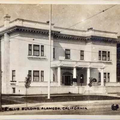 Potcard depicting main facade Elks Club Building, c. 1910