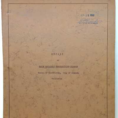 Report on Appliance Merchandising - Bureau of Electricity, 1938