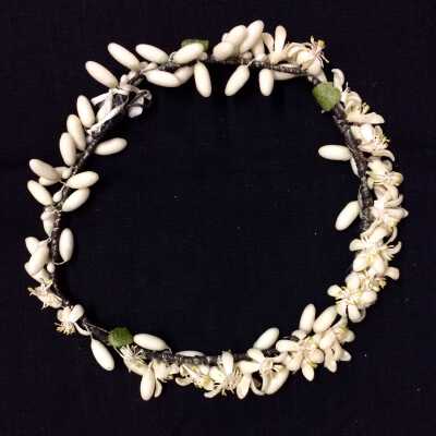 Bride's hair wreath of Carol Tripp Heche Hamilton, c. 1900-1920