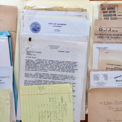 Documents pertaining to proposed San Francisco Bay Bridge, 1930, 1931