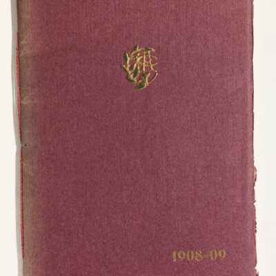 Adelphian club Yearbook, 1908-1909