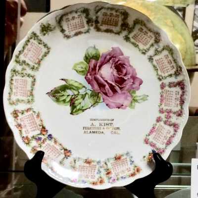 Kist advertising calendar plate, 1909