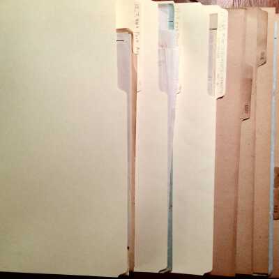 Folders with documents about streets, 1928-1932