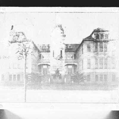 manipulated image: image edited to black and white, then flipped, and colors inverted.